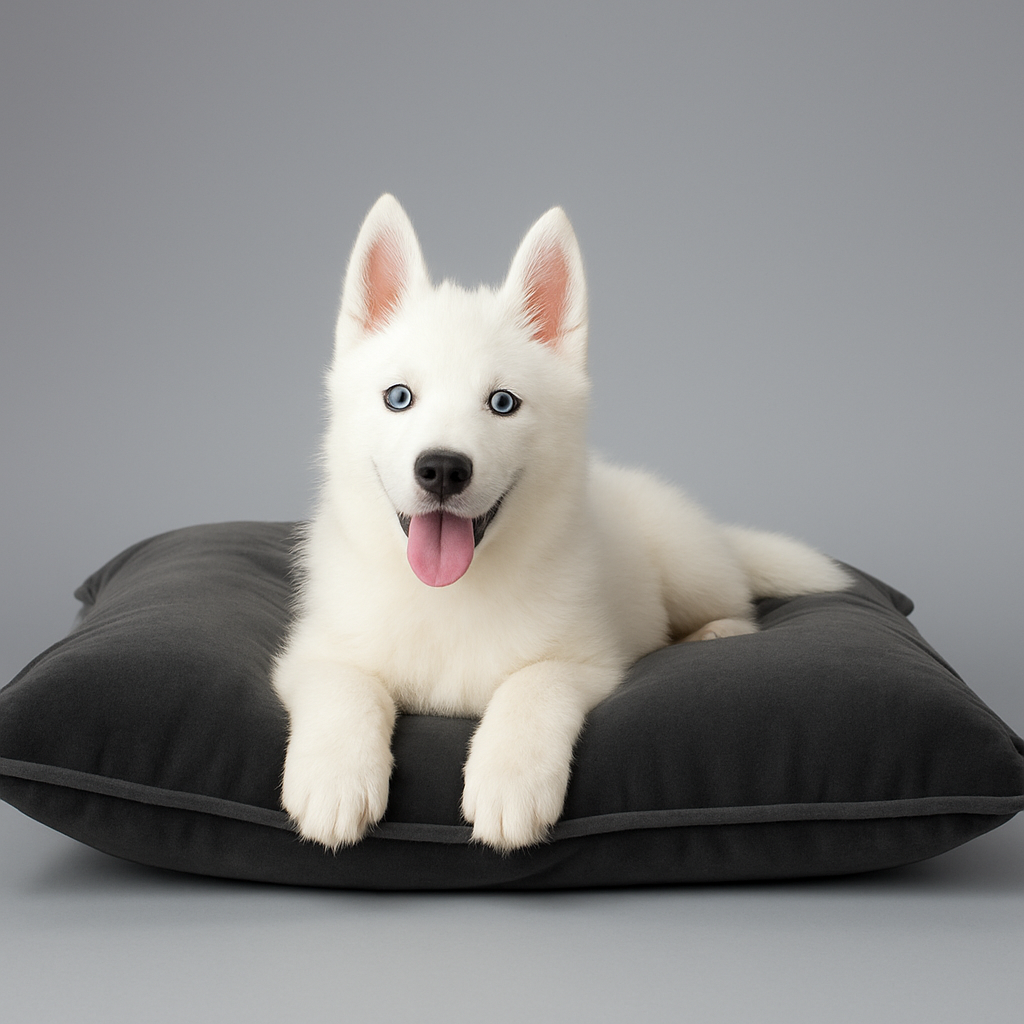 Full White Siberian Husky Puppy